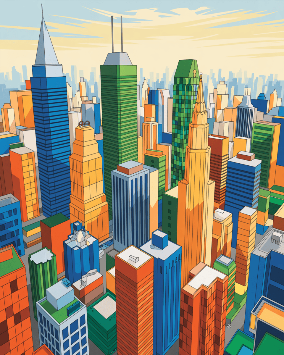 Colorful Towers