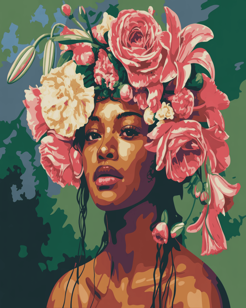 Floral Crowned Beauty