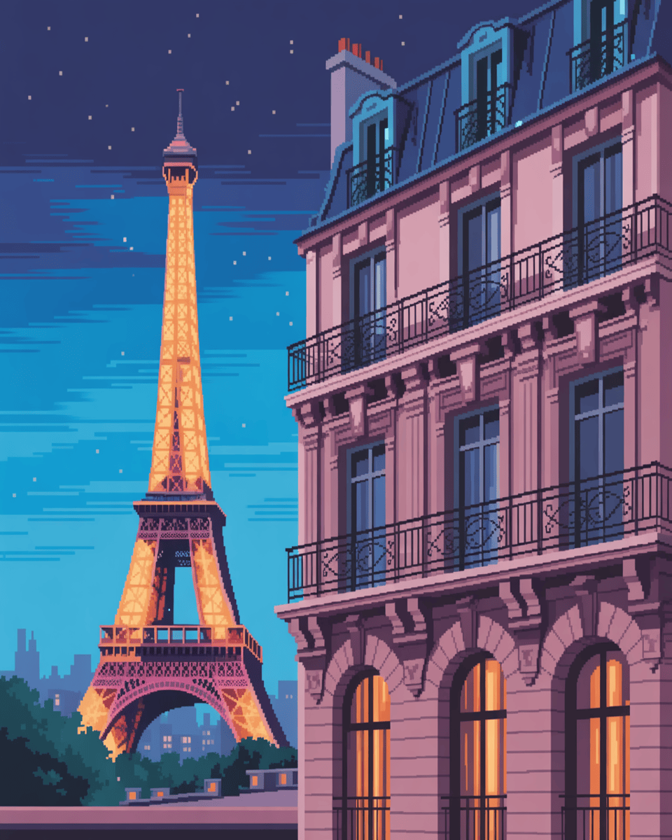 Midnight Eiffel View