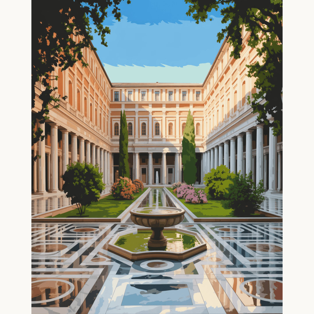 Palatial Garden Courtyard