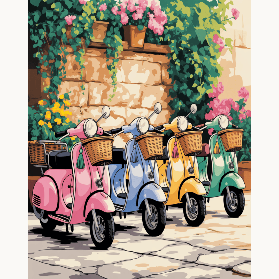 Pastel Scooters Parade