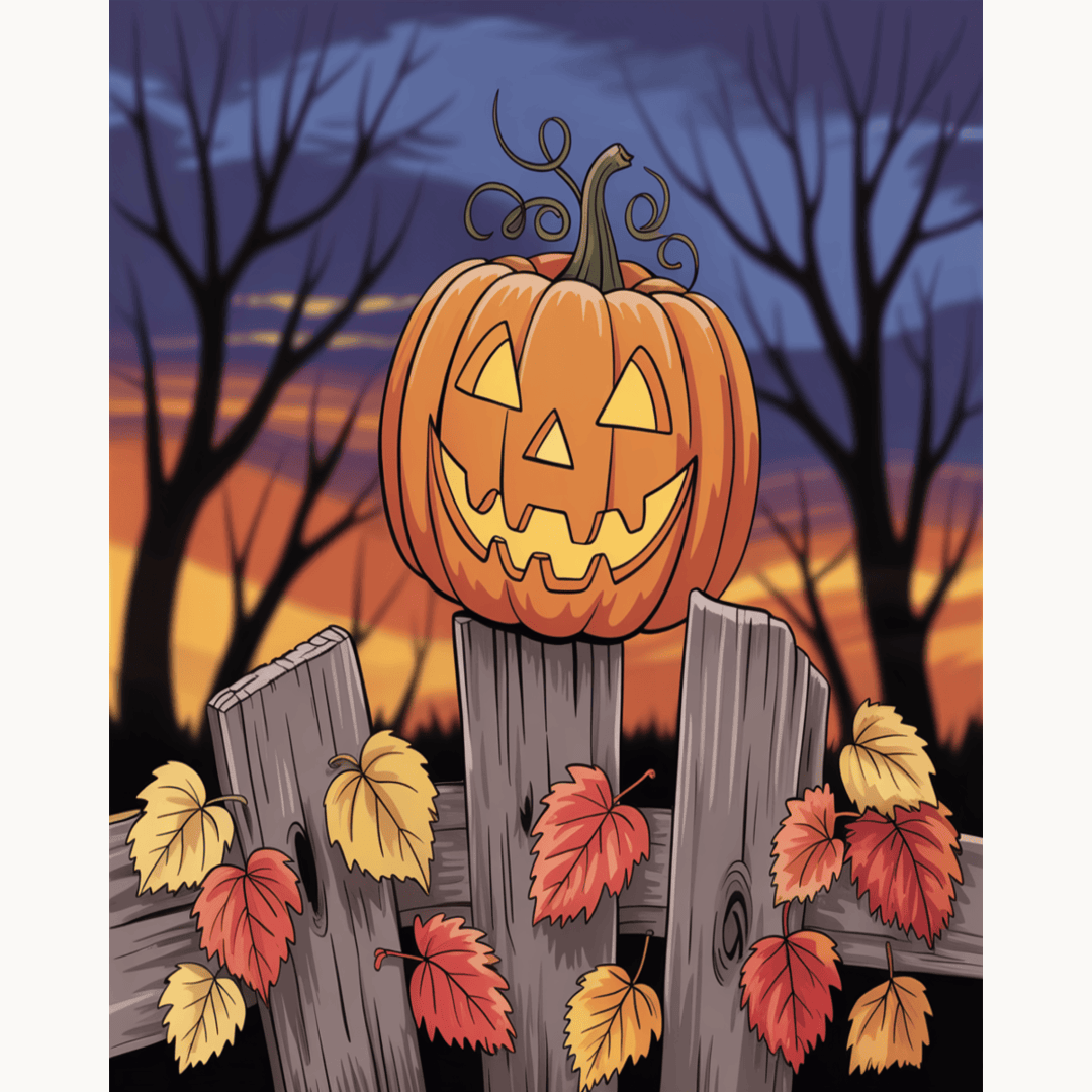 Pumpkin Fence Glow