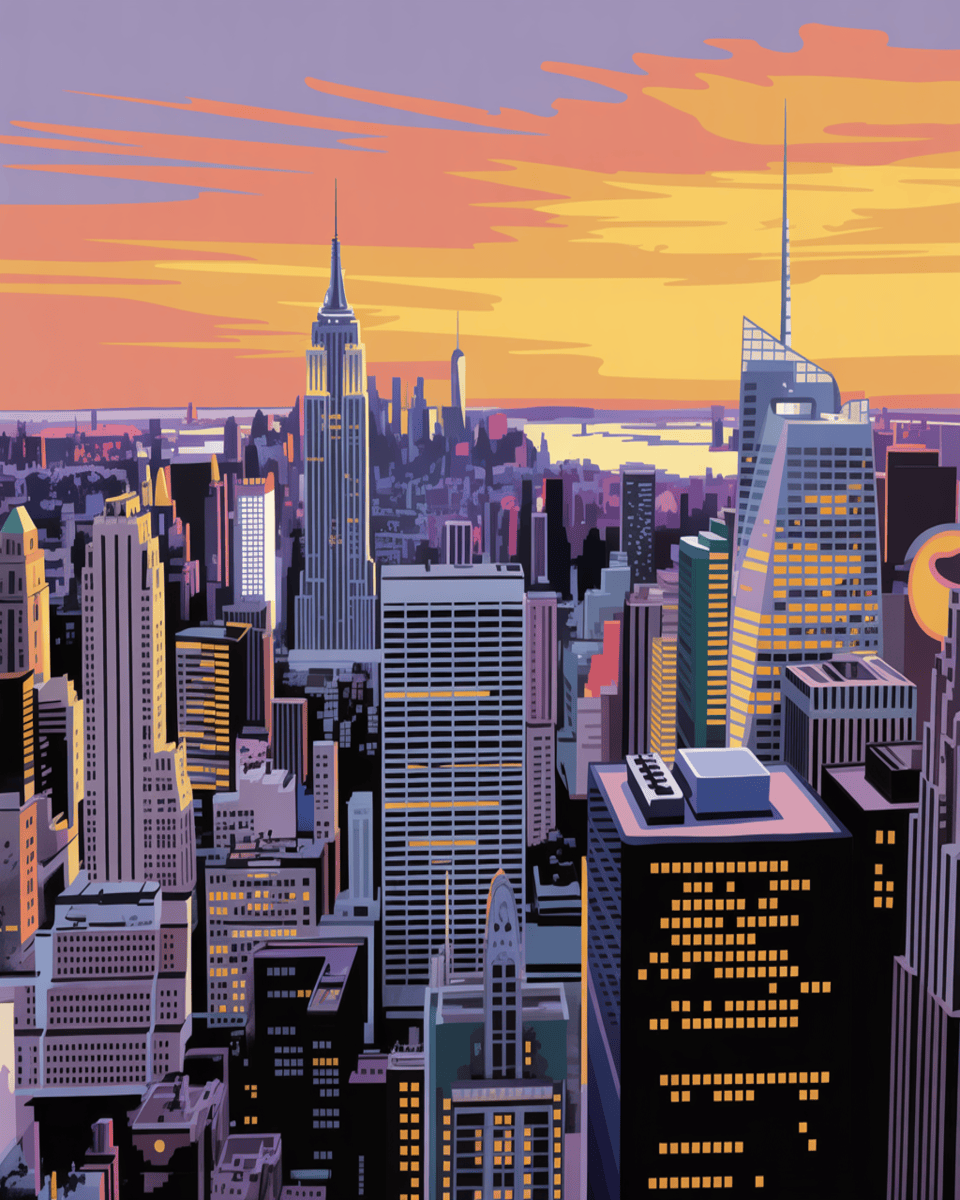 Sunset Skyline Glow