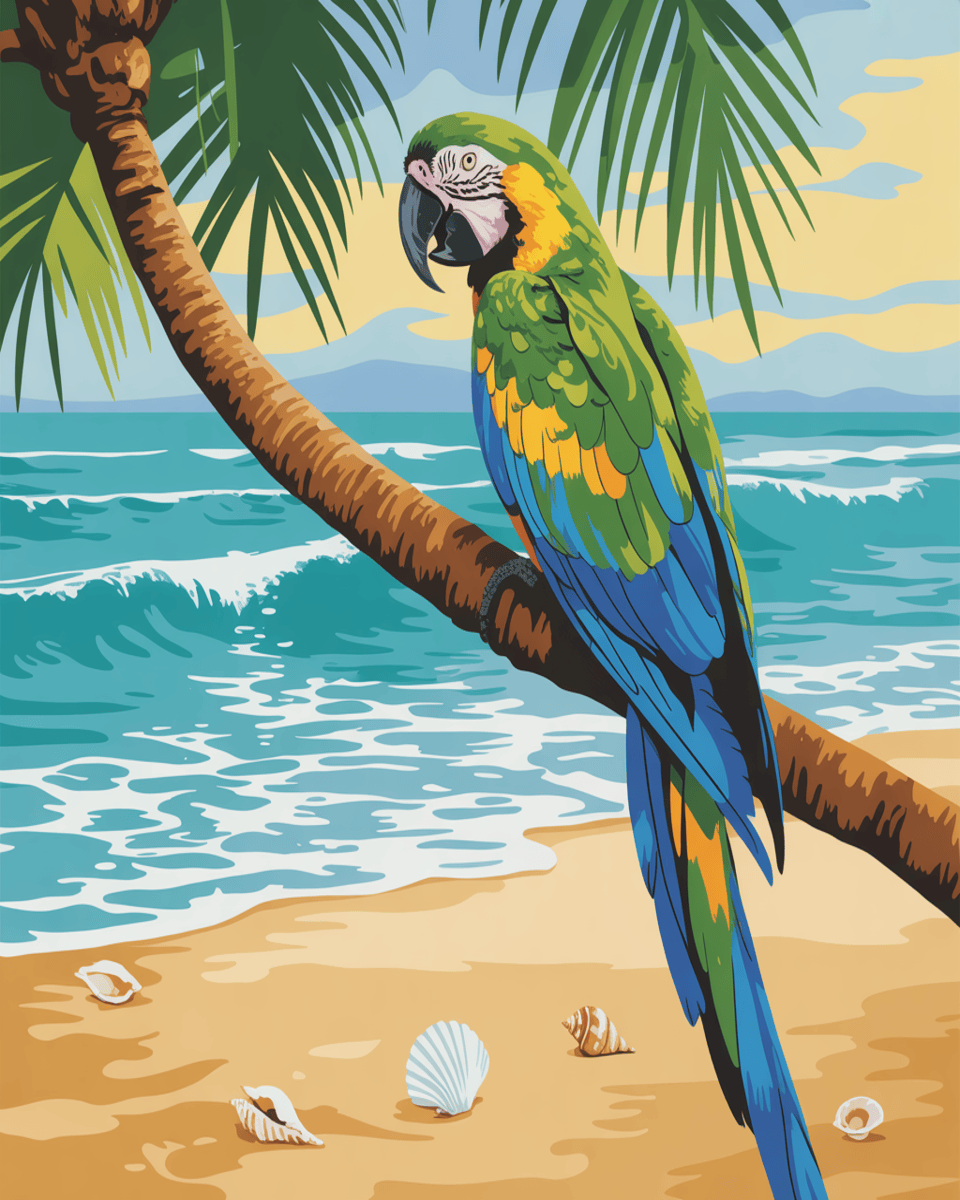 Tropical Macaw Shore