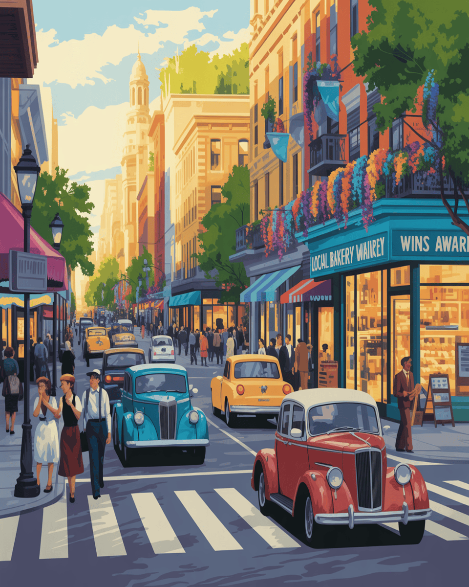 Vintage Cityscape