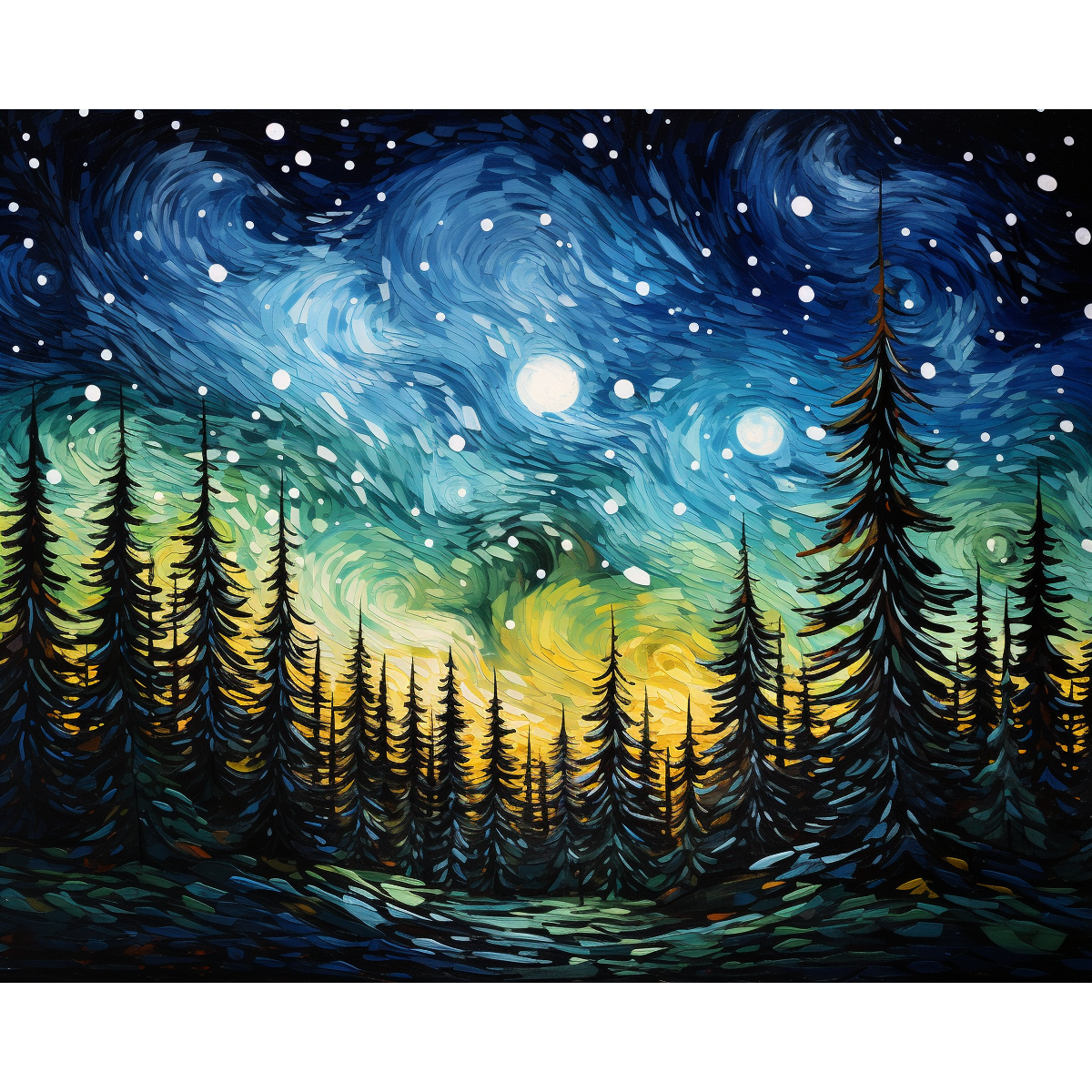 Starry Night Pines