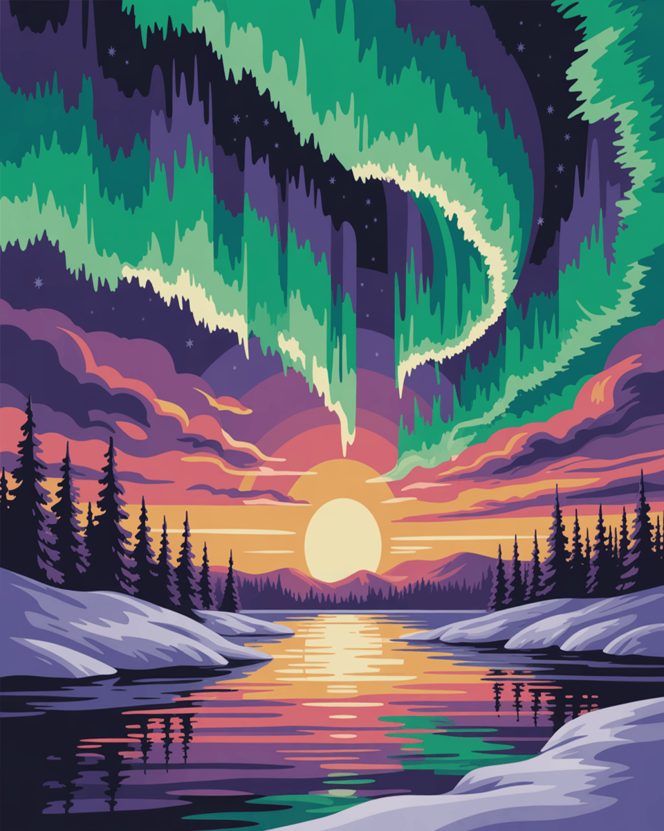 Aurora Sunset Sky