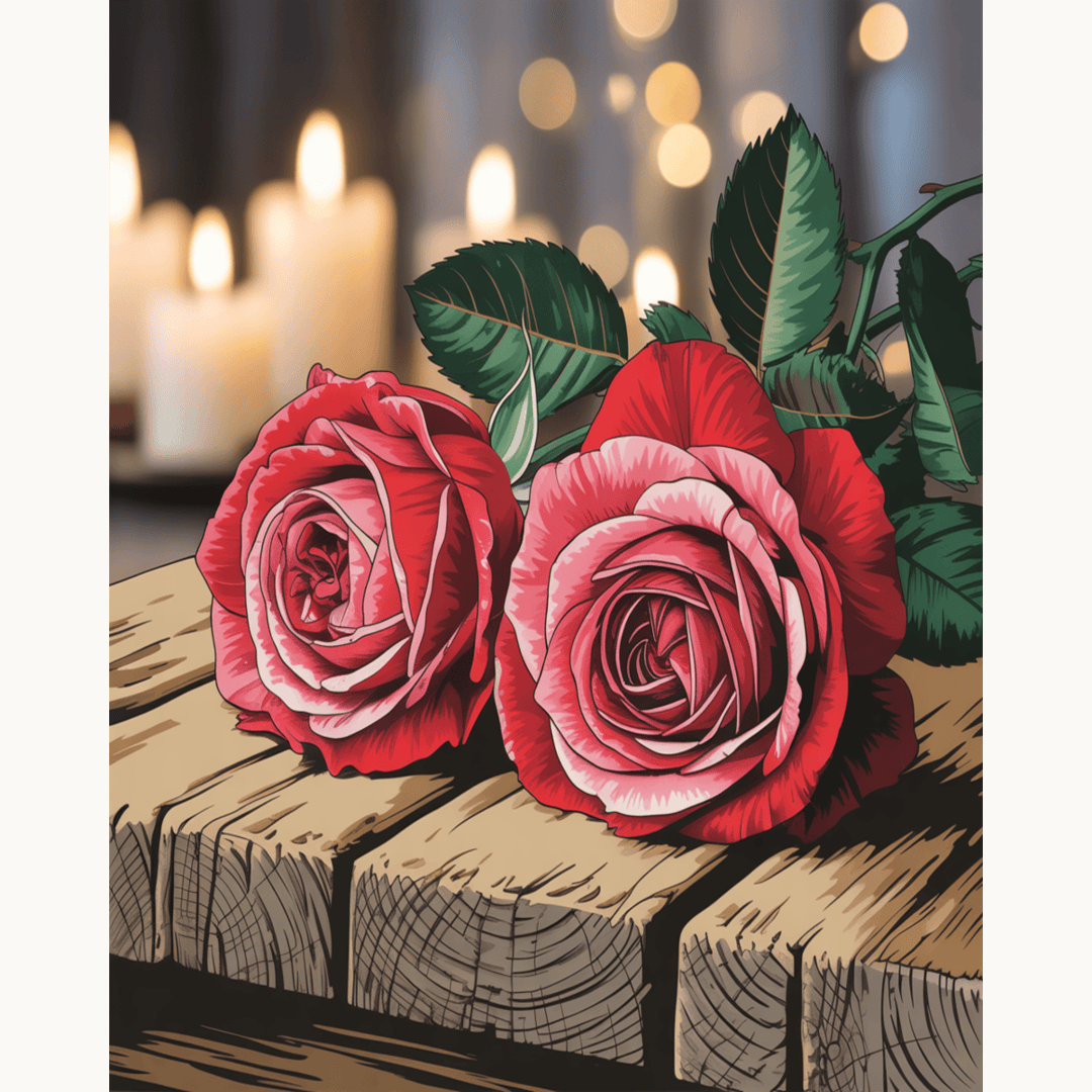 Candlelight Rose Duo