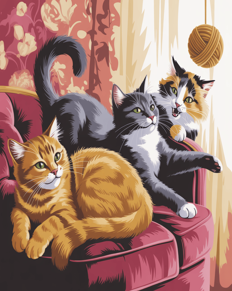Cats on Couch