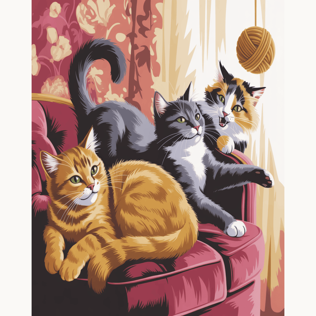 Cats on Couch