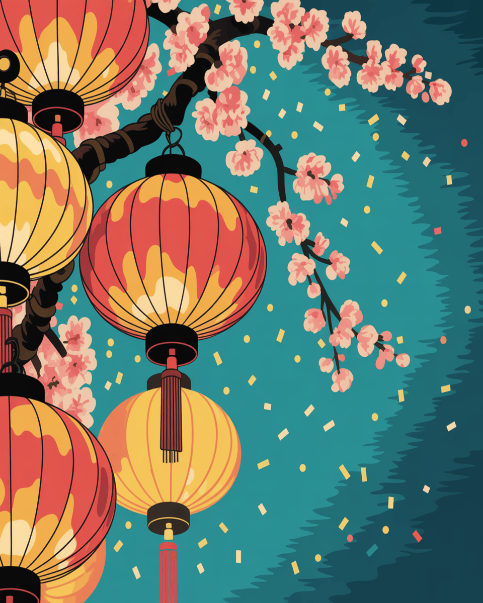 Cherry Blossom Lanterns