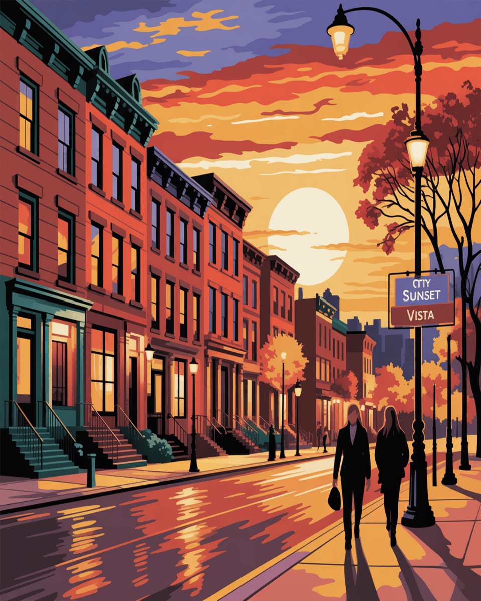 City Sunset Vista