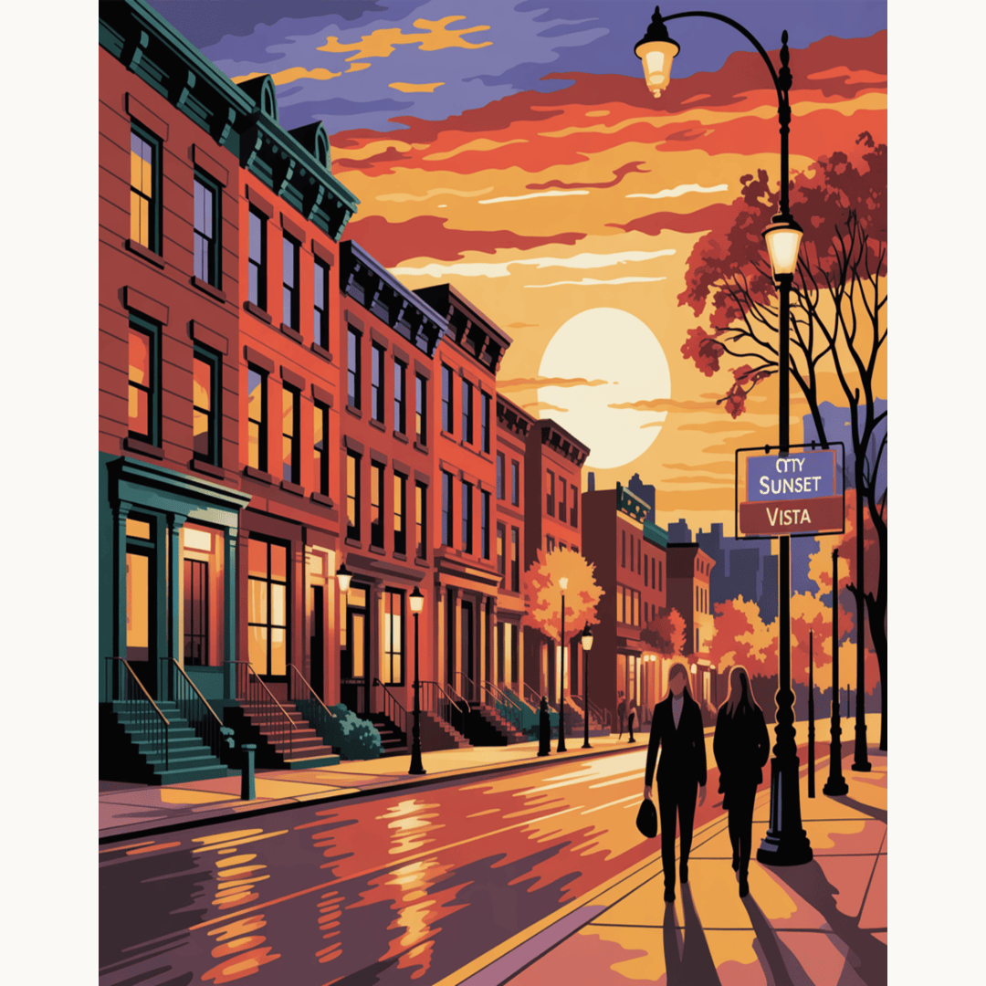 City Sunset Vista