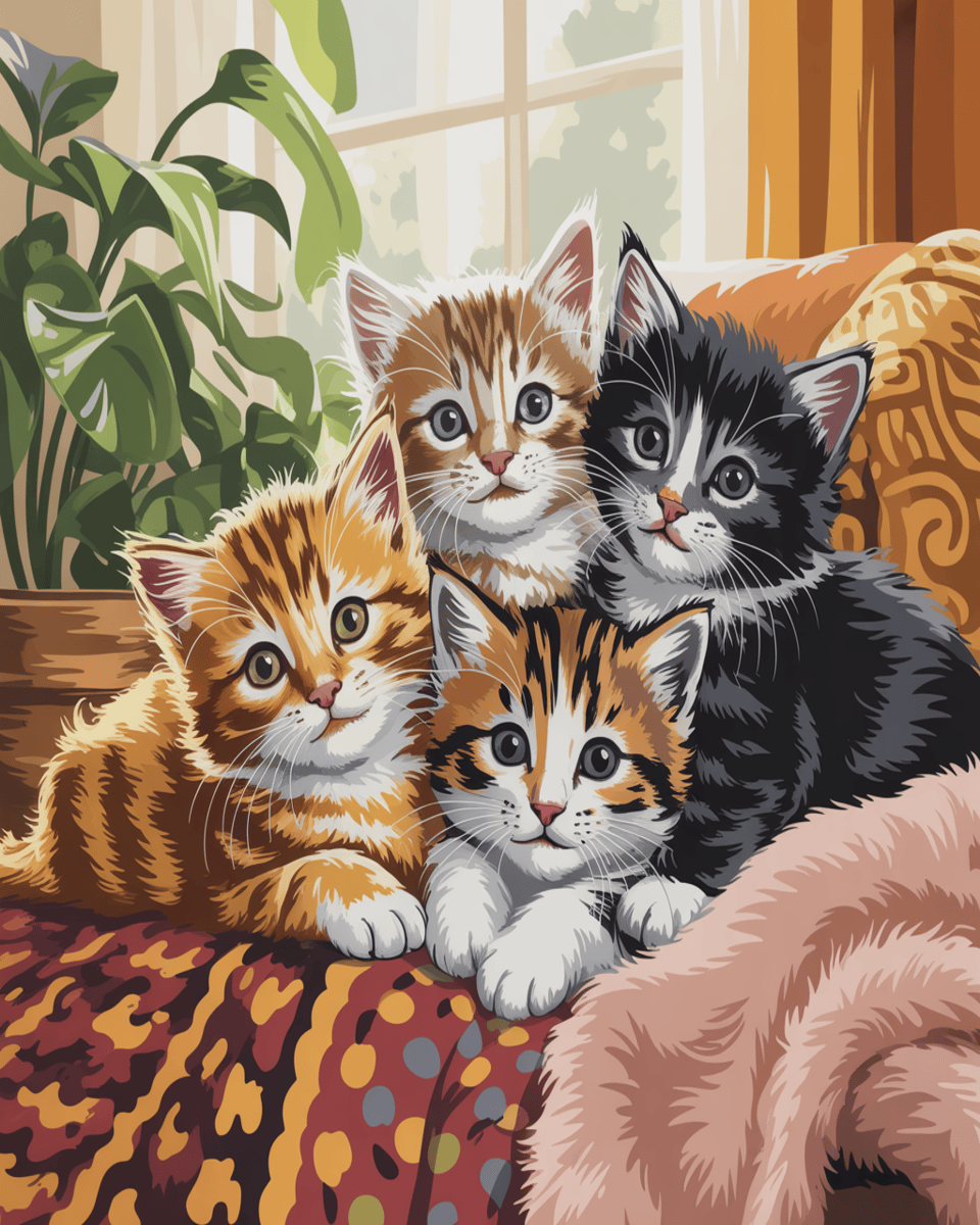Cozy Kitten Cuddle