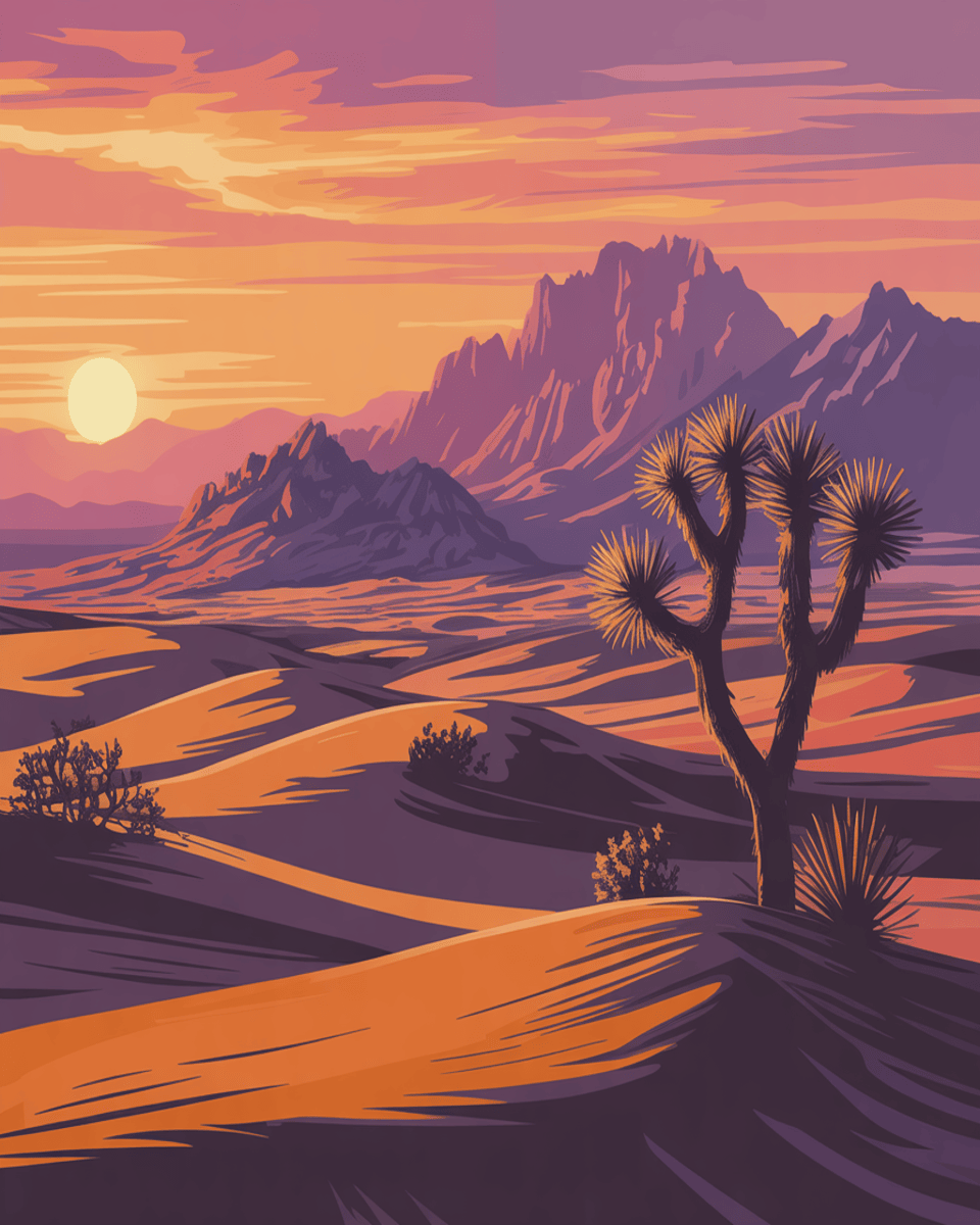 Desert Twilight Scene