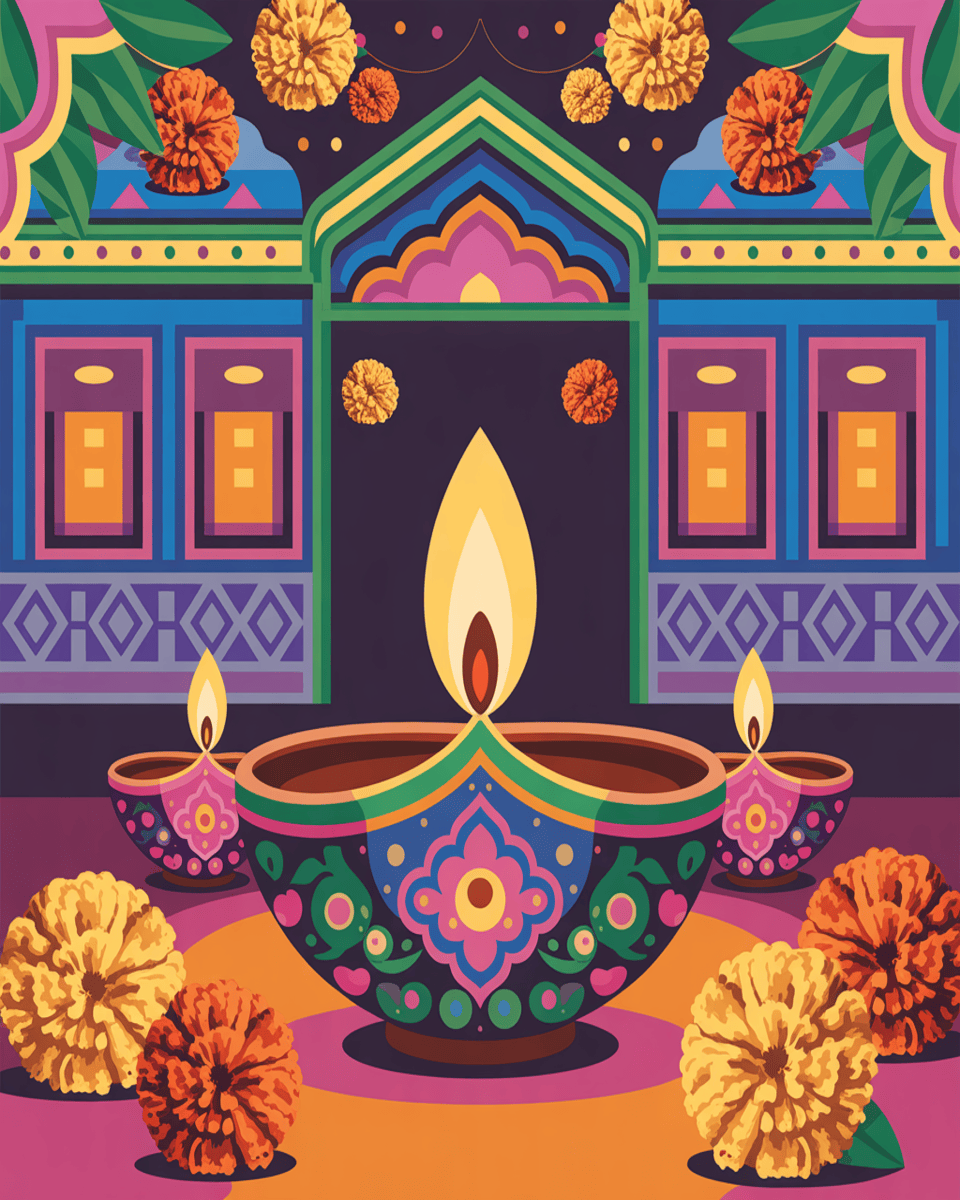 Diwali Candle Glow