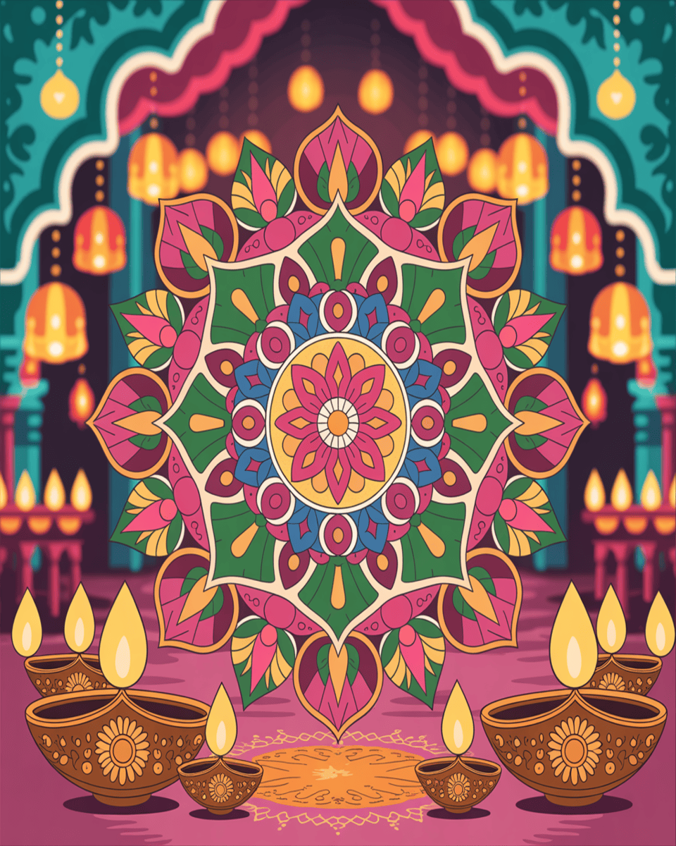 Diwali Festival Mandala