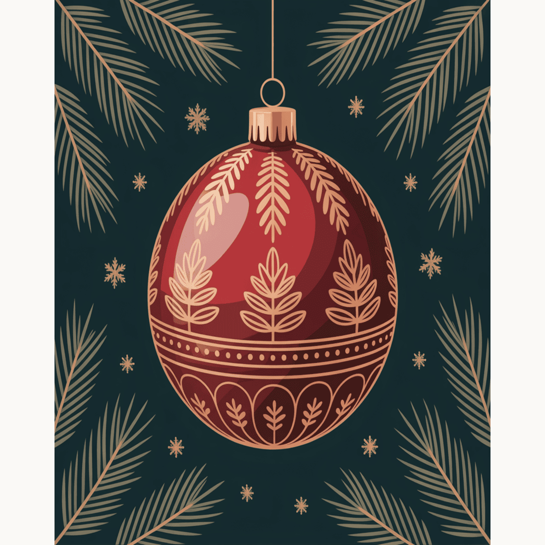 Elegant Holiday Bauble