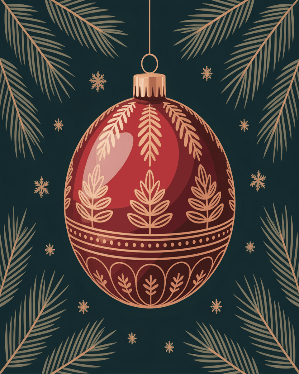 Elegant Holiday Bauble