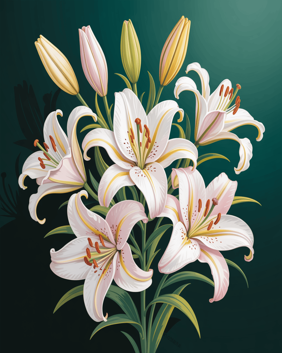 Evening Lily Cluster