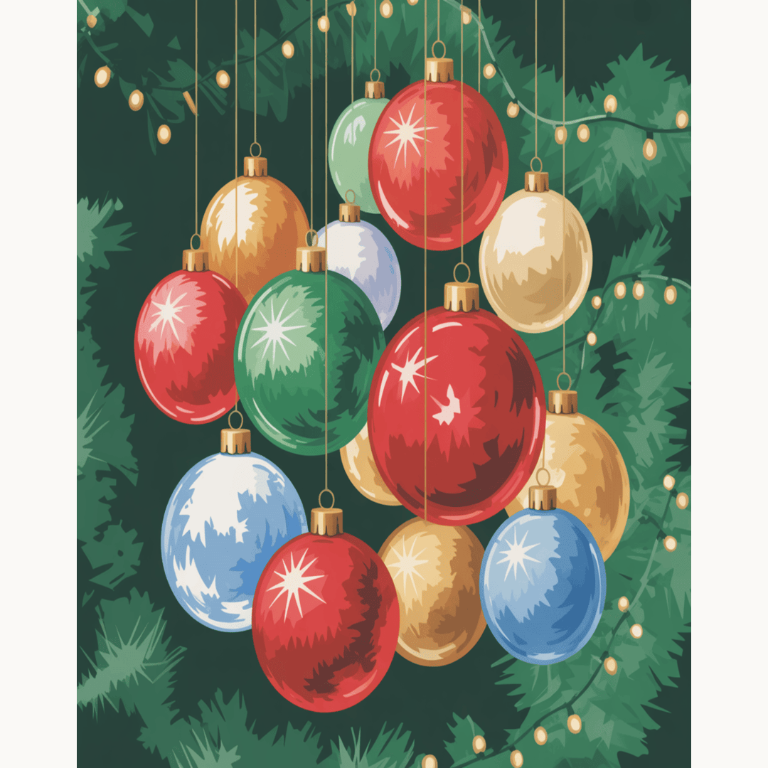Festive Ornament Cluster