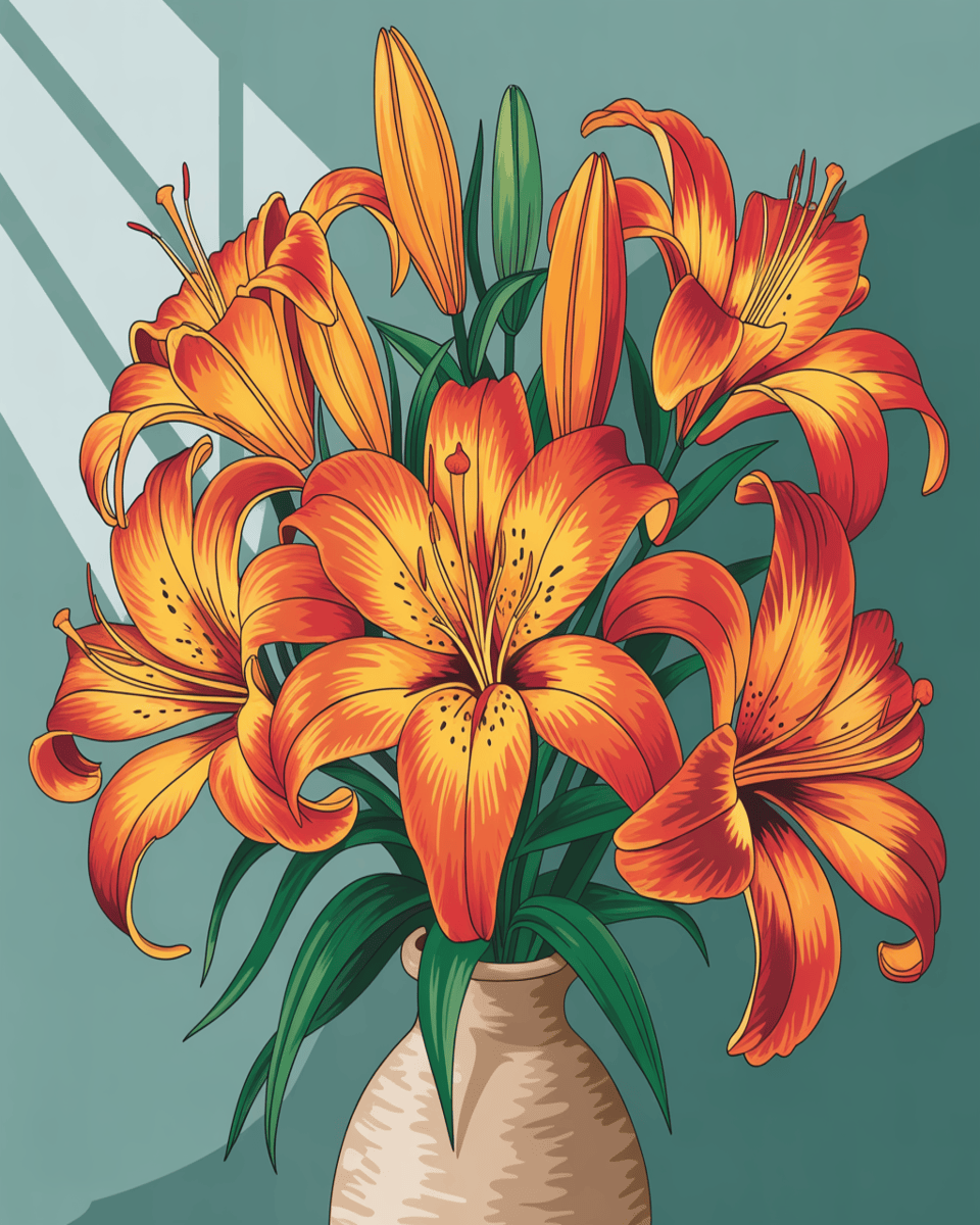 Fiery Petals