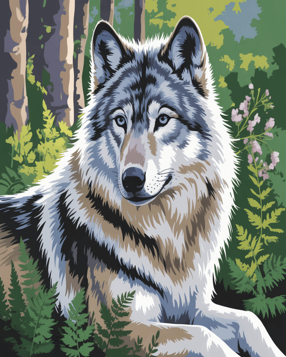 Forest Winter Wolf