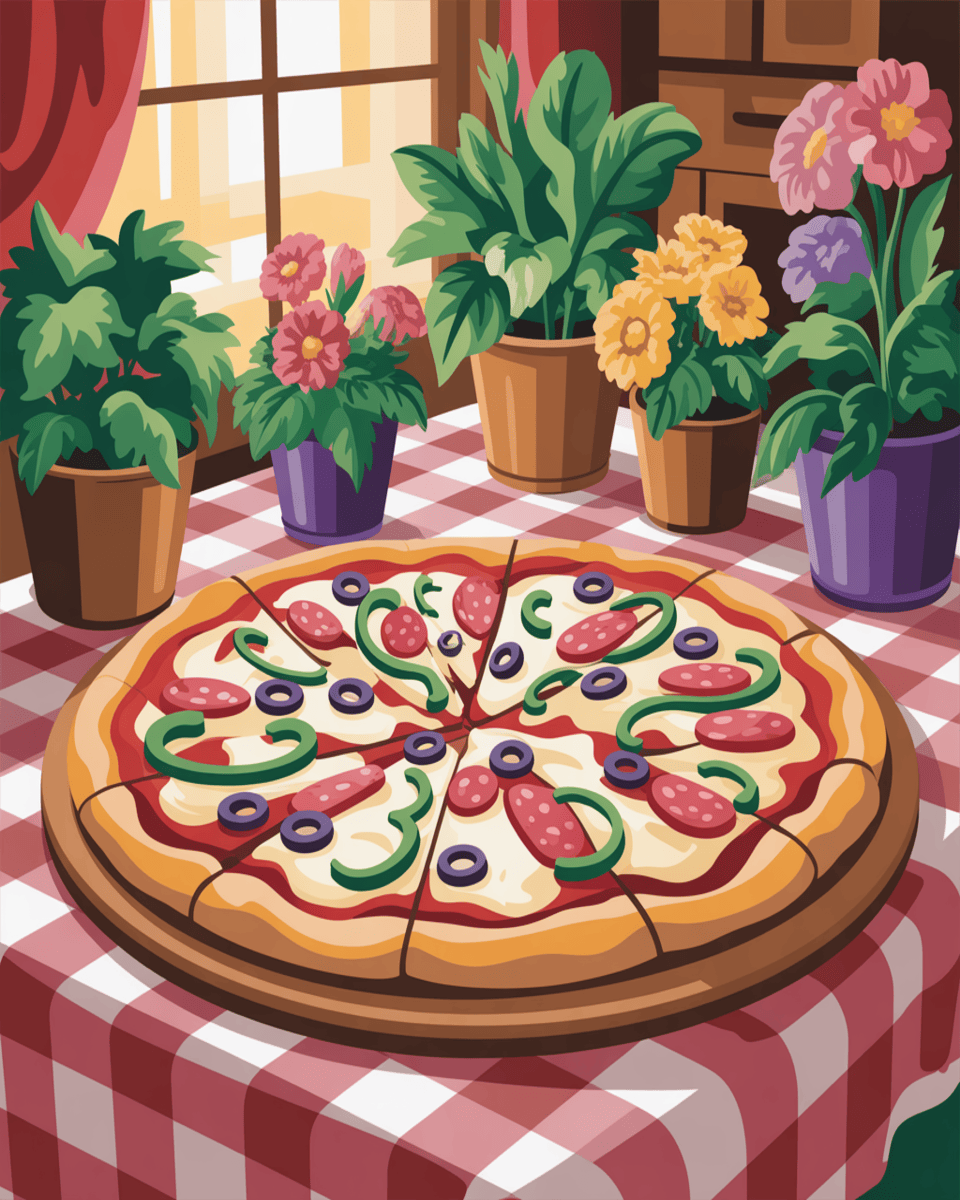 Garden Table Pizza
