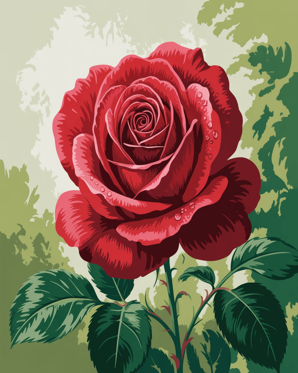 Garden Red Rose