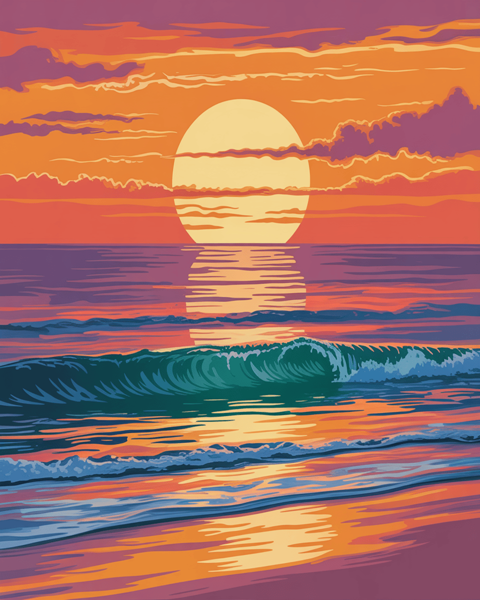 Golden Wave Horizon