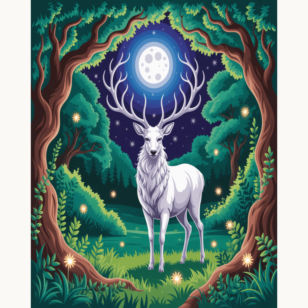 Moonlit Antler Guardian