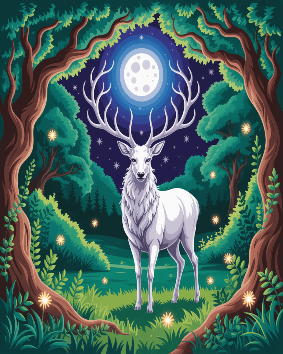 Moonlit Antler Guardian