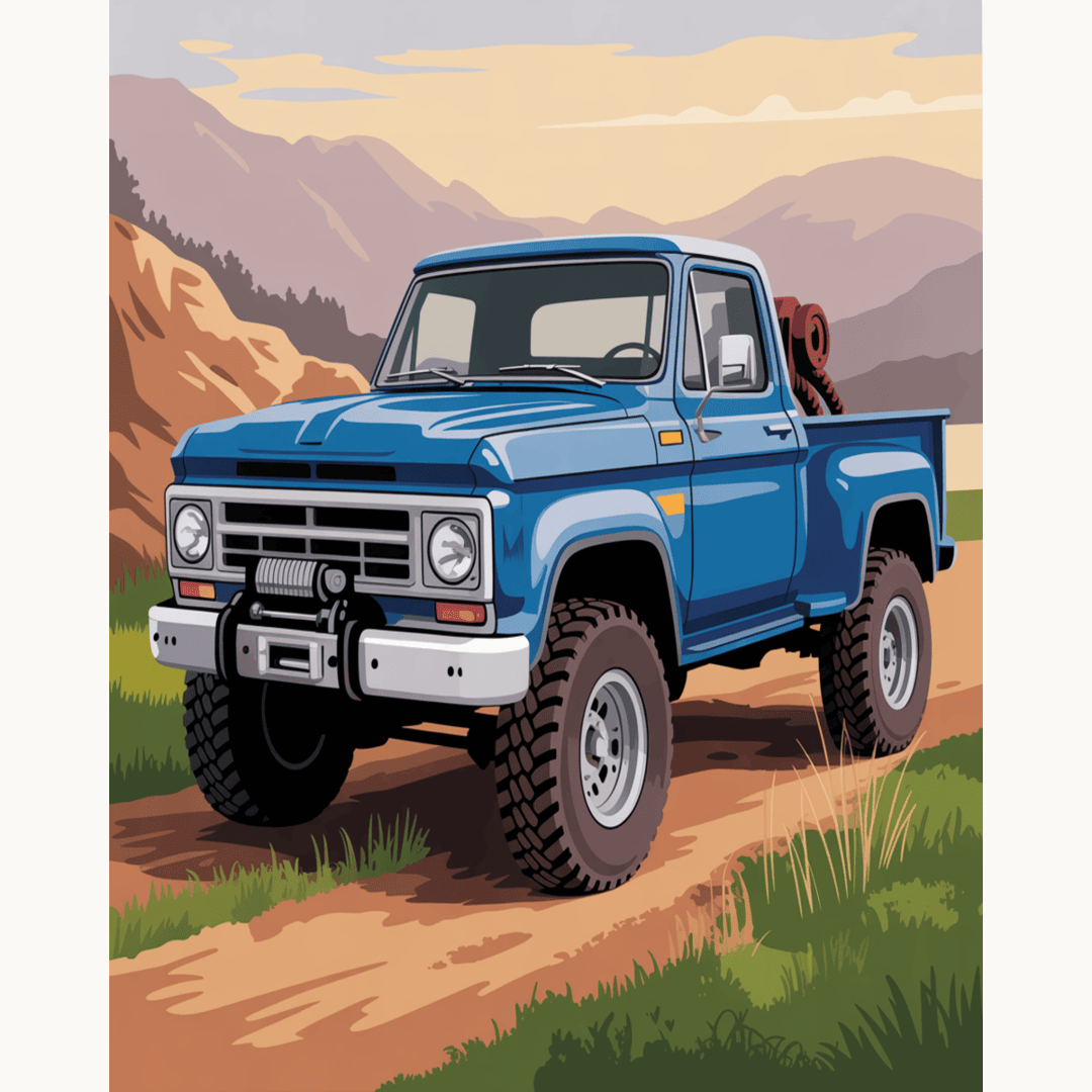 Offroad Blue Pickup