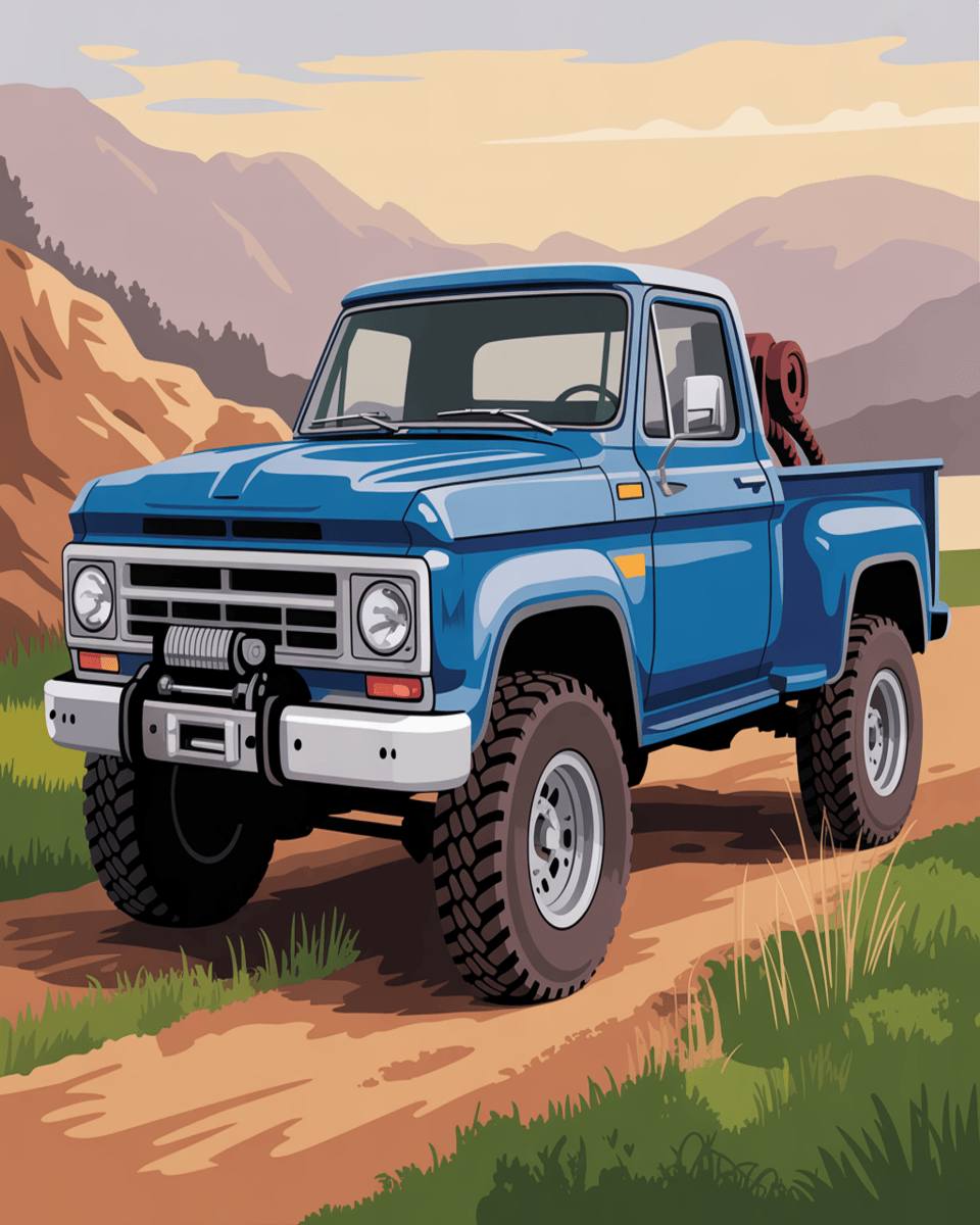 Offroad Blue Pickup