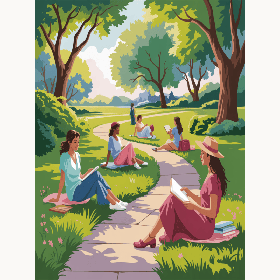 Readers In Park