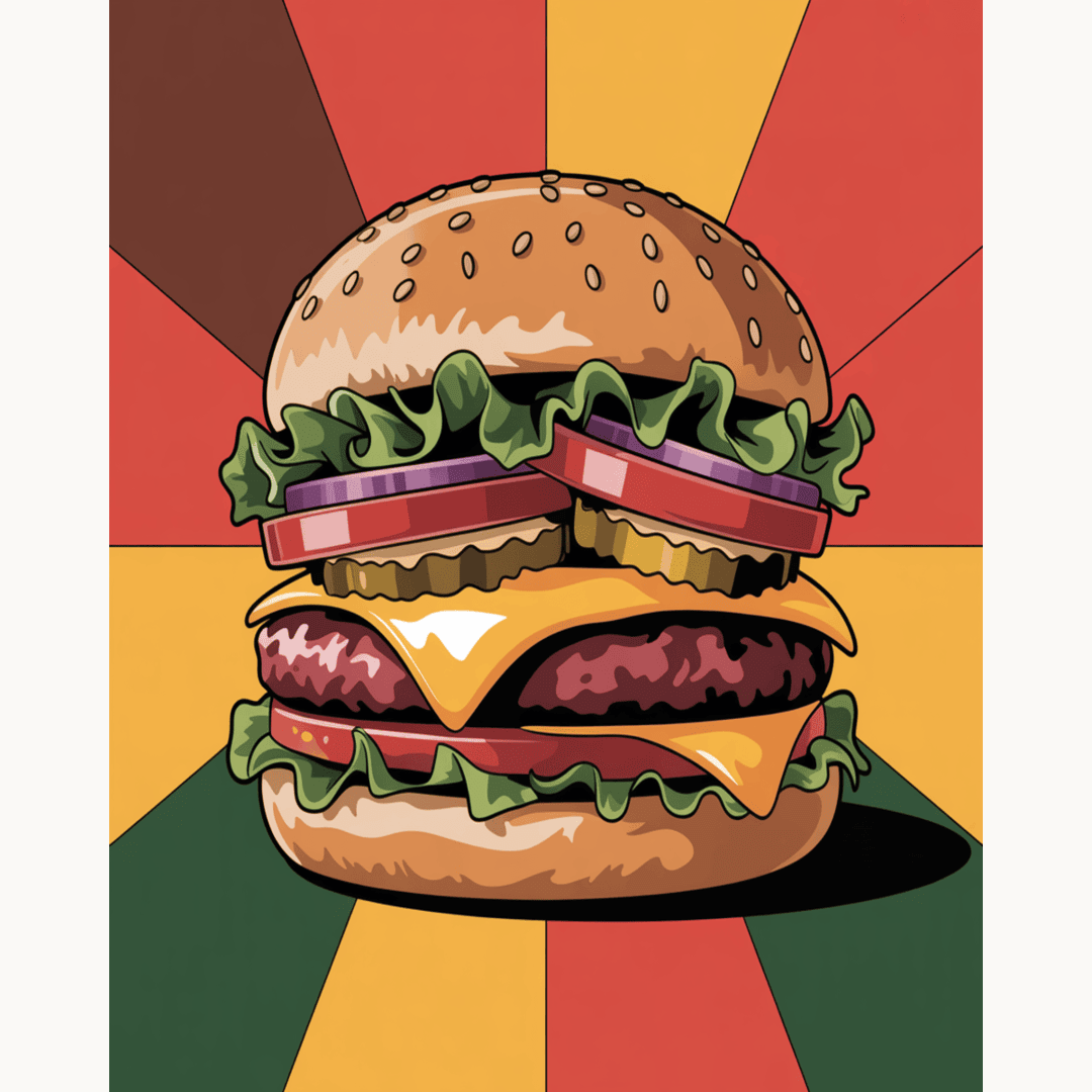 Retro Burger Burst