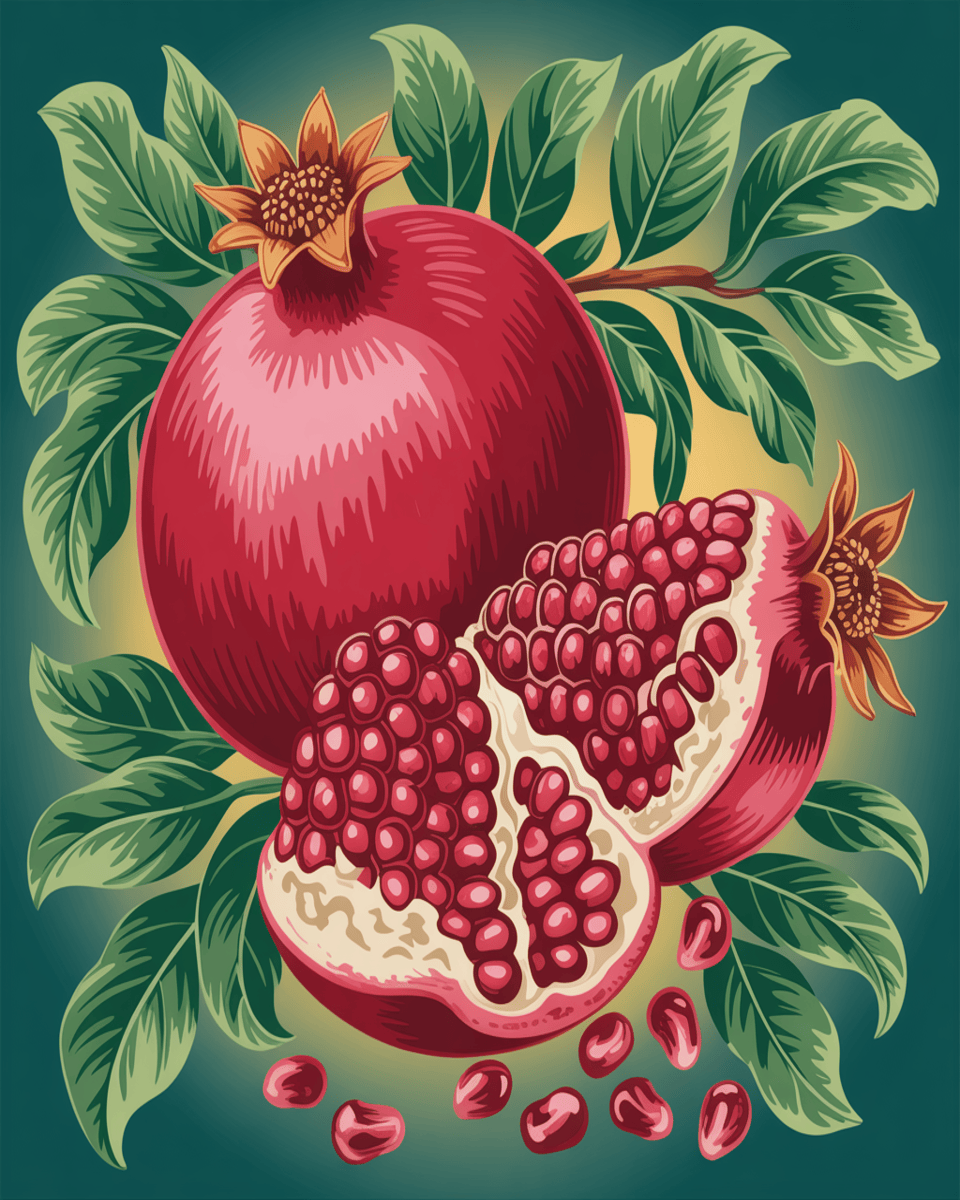 Ruby Pomegranate Bloom