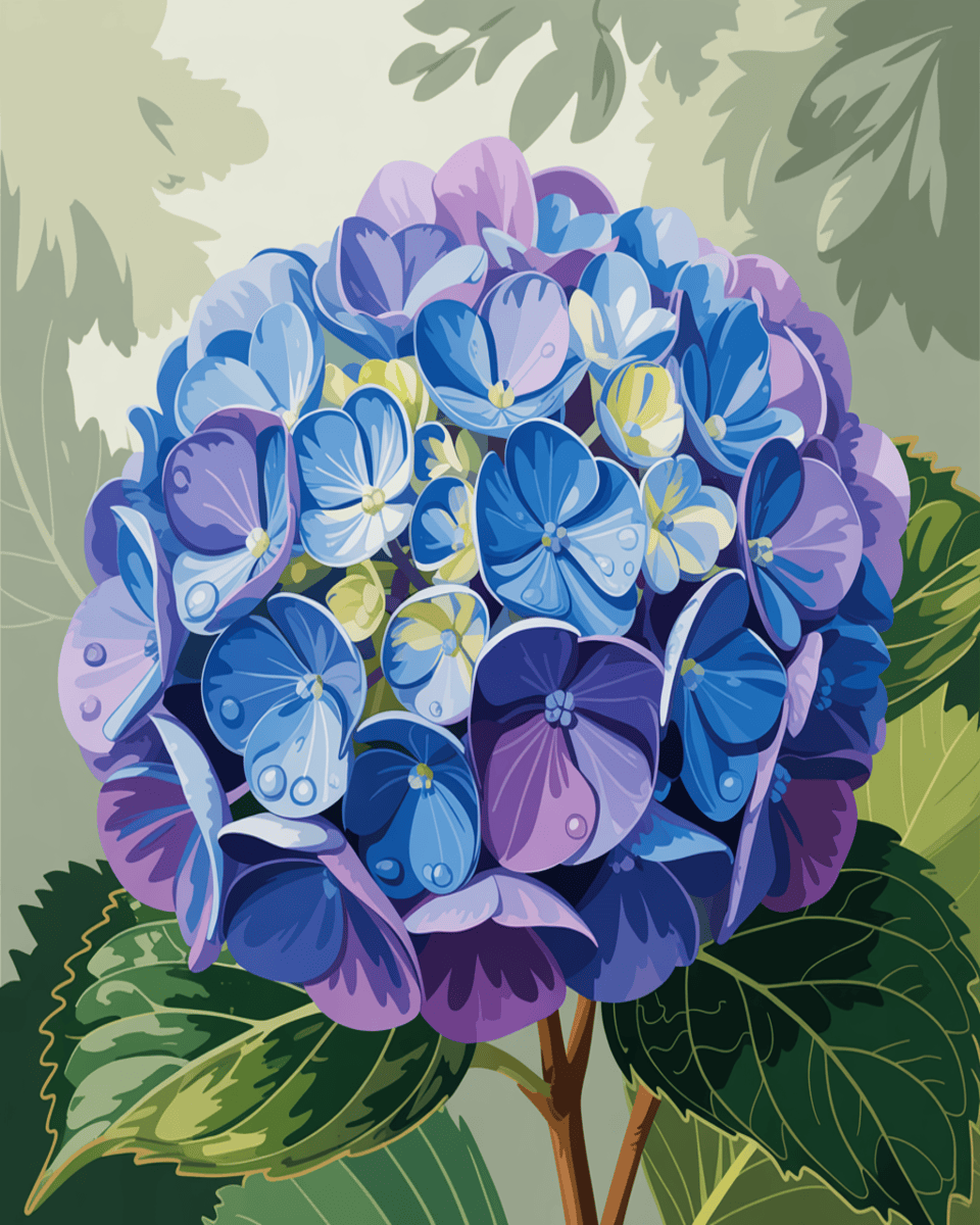 Sapphire Hydrangea Glow