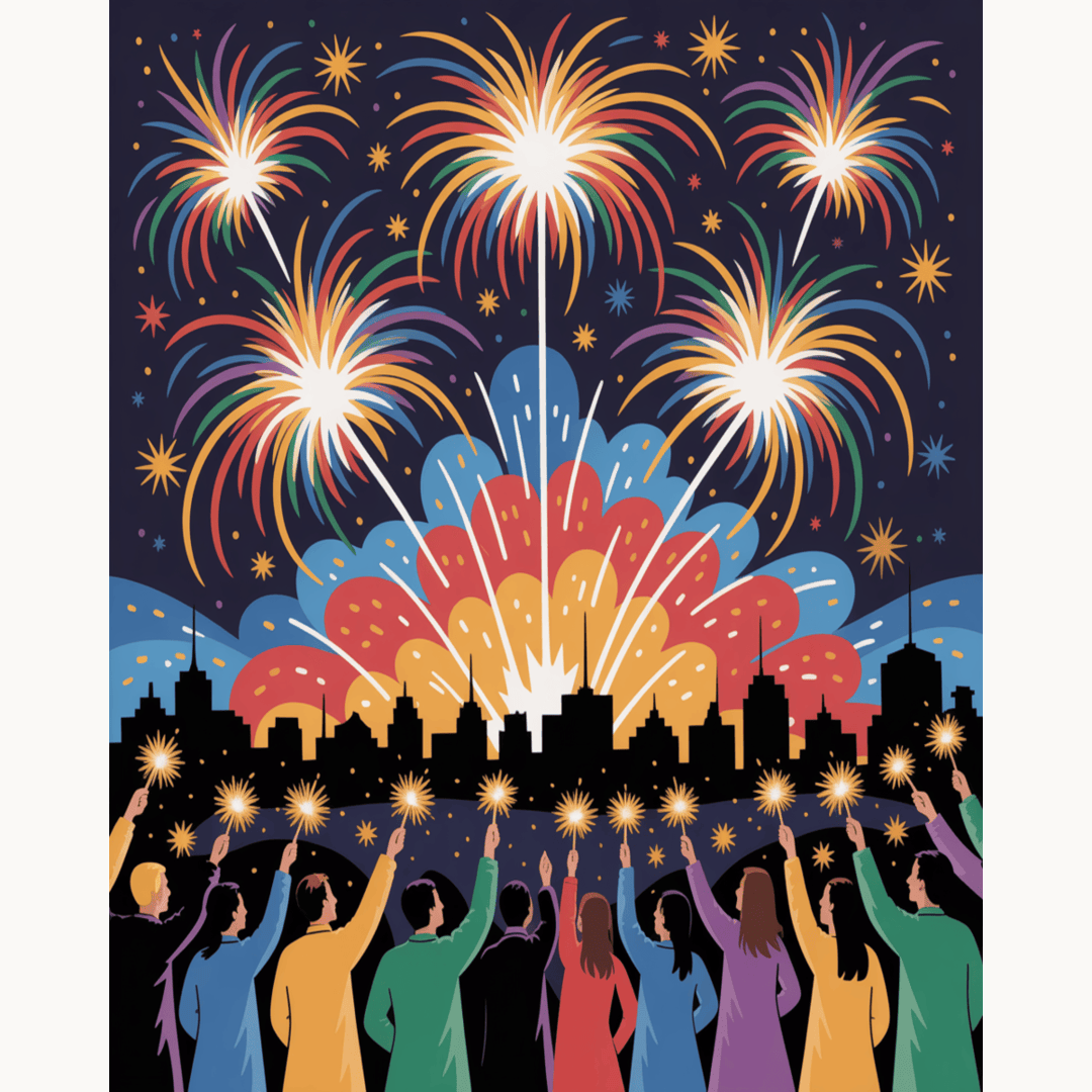 Skyline Fireworks Light