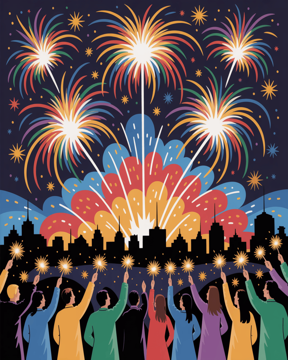 Skyline Fireworks Light