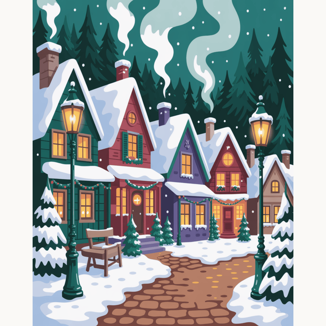 Snowy Village Magic
