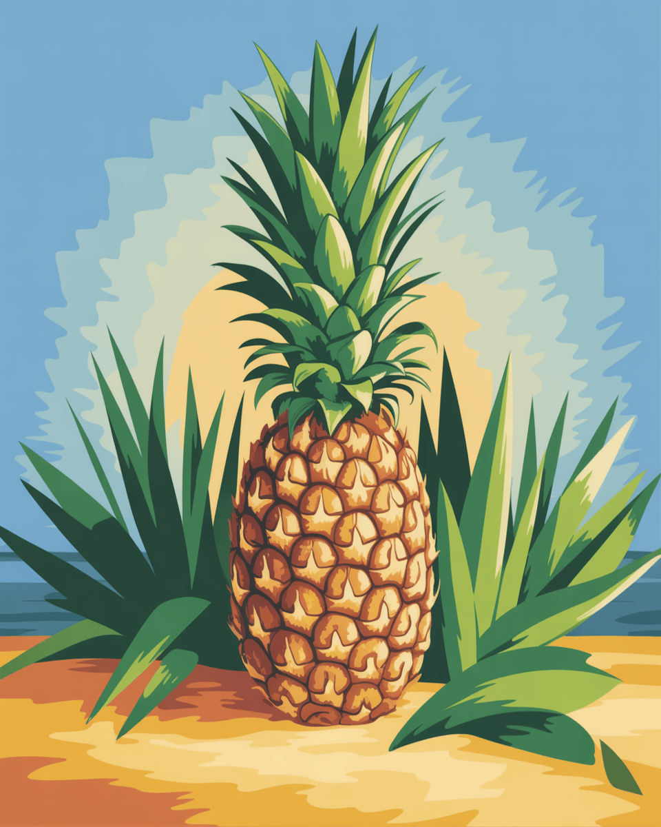 Sunlit Pineapple Paradise