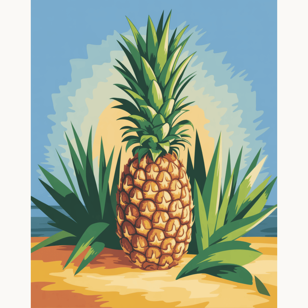 Sunlit Pineapple Paradise