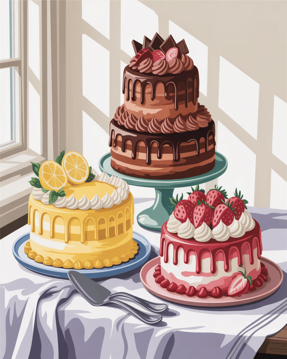 Triple Drip Cakes