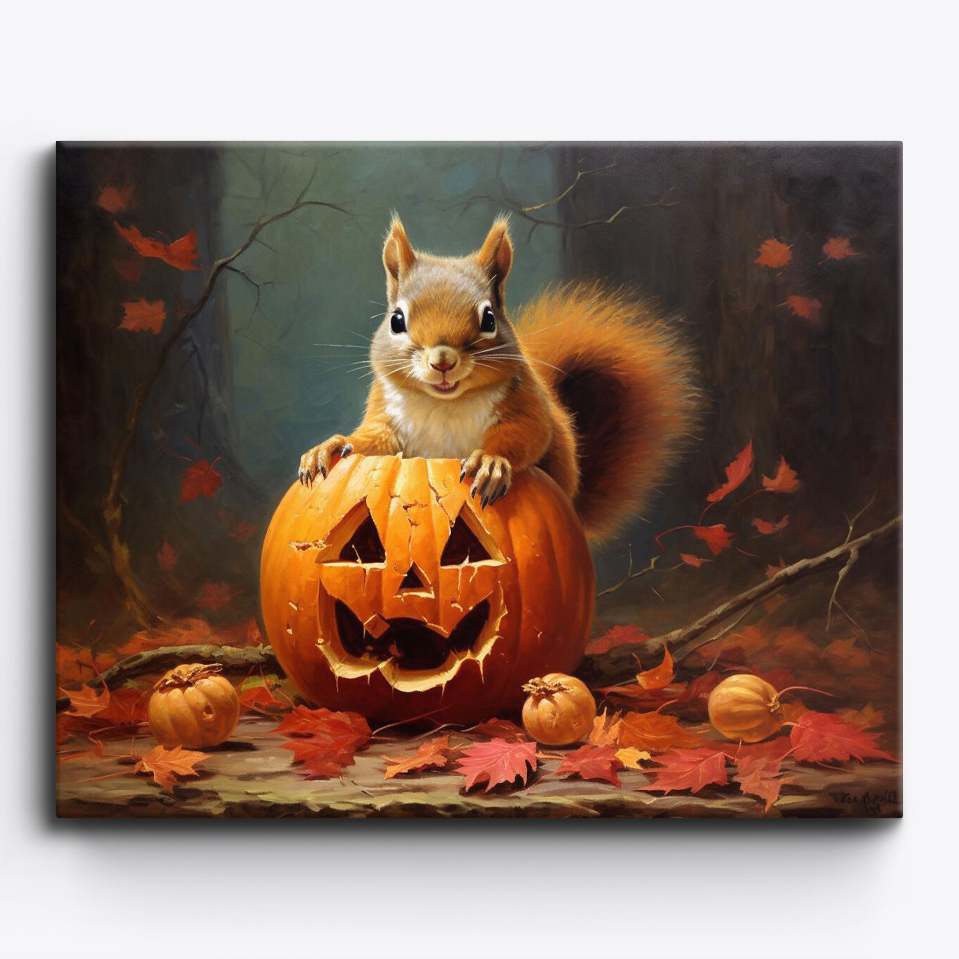 Pumpkin Mischief Squirrel